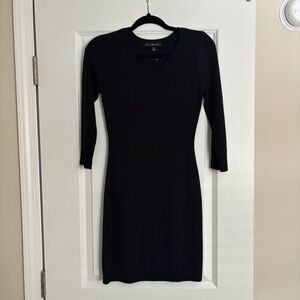 Black sweater dress